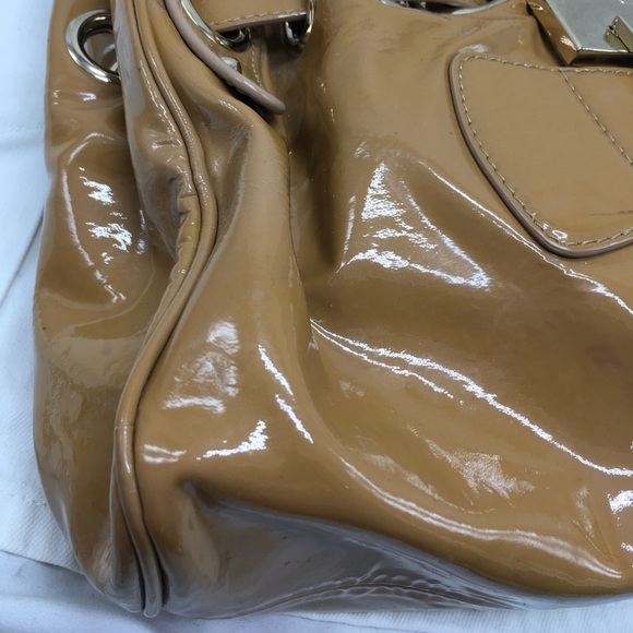 Jimmy Choo Patent Leather Hobo Shoulder Handbag ✅Offers Welcome - Picture 7 of 16